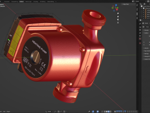 Heating Water Pump 3D Model