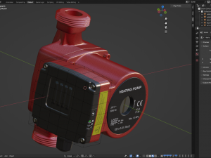Heating Water Pump 3D Model