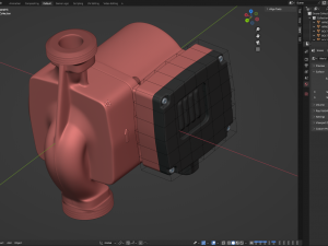 Heating Water Pump 3D Model