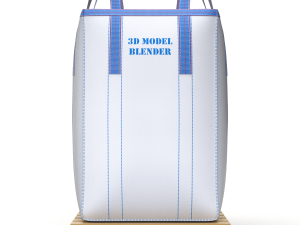 Bulk Bag on Wooden Pallet 3D मॉडल