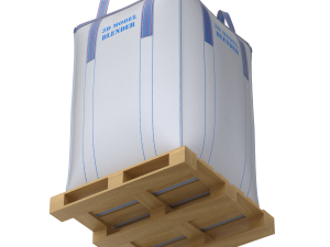Bulk Bag on Wooden Pallet 3D मॉडल