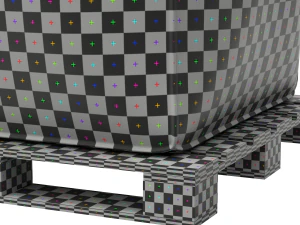 Torba zbiorcza na drewnianej palecie Model 3D