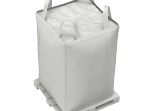 Torba zbiorcza na drewnianej palecie Model 3D