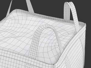 Torba zbiorcza na drewnianej palecie Model 3D