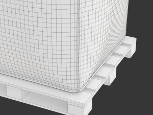 Bulk Bag on Wooden Pallet 3D मॉडल