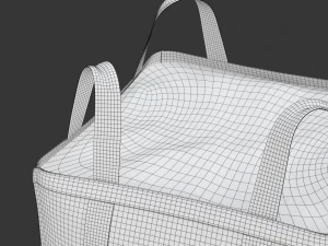 Torba zbiorcza na drewnianej palecie Model 3D