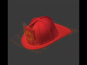 Firefighter Helmet 3D Model