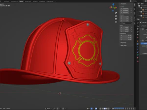 Firefighter Helmet 3D Model