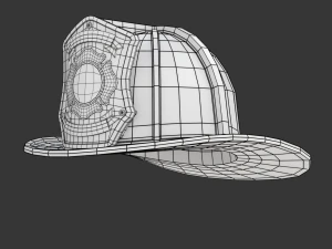 Firefighter Helmet 3D Model
