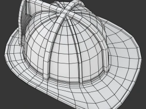 Firefighter Helmet 3D Model