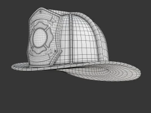 Firefighter Helmet 3D Model