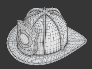 Firefighter Helmet Model 3D