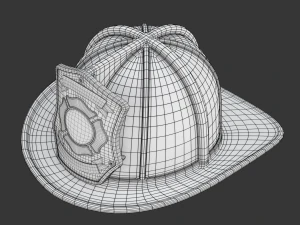 Firefighter Helmet 3D Model