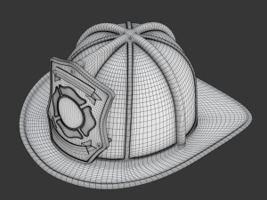 Firefighter Helmet Model 3D
