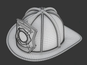 Firefighter Helmet 3D Model