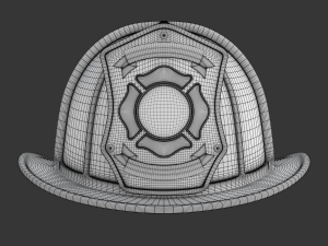 Firefighter Helmet Model 3D