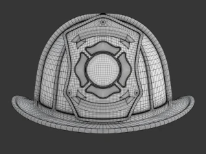 Firefighter Helmet 3D Model