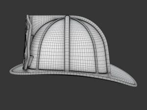 Firefighter Helmet 3D Model