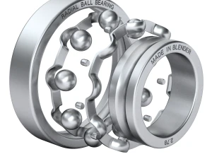 Radial Ball Bearing 3D Model