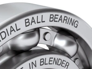Radial Ball Bearing 3D Model