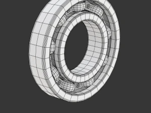 Radial Ball Bearing 3D Model