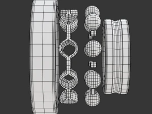 Radial Ball Bearing 3D Model