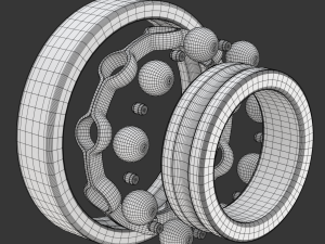 Radial Ball Bearing Modello 3D
