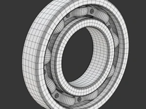 Radial Ball Bearing 3D Model