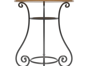 French Sidewalk Cafe Table with Chairs 3Dモデル
