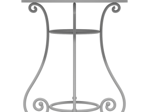 French Sidewalk Cafe Table with Chairs 3Dモデル