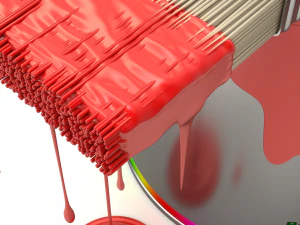 Paint Can and Brush 3D Model