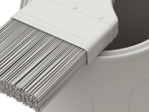 Paint Can and Brush 3D Model