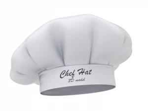 बावर्ची टोपी 3D मॉडल