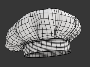 Chef Hat 3Dモデル