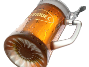 Beer Mug with Metal Cap 3D 모델