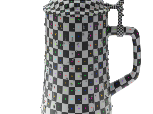 Beer Mug with Metal Cap 3D 모델