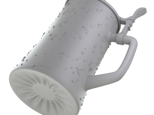 Beer Mug with Metal Cap 3D 모델