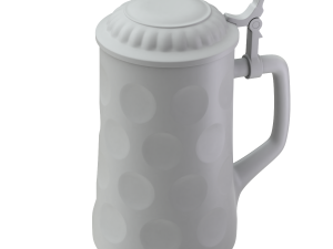 Beer Mug with Metal Cap 3D 모델