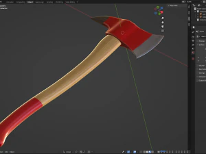 Топор пожарного 3D Модель
