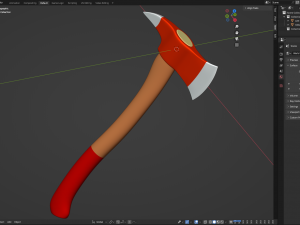 Firefighter Axe Model 3D