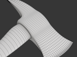Firefighter Axe Model 3D