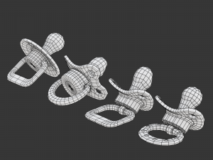 Pacifier Set 3D Model