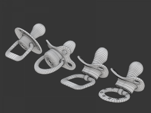 Pacifier Set 3D Model