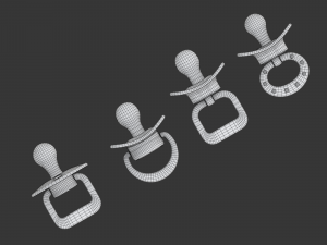 Pacifier Set 3D Model