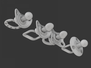 Pacifier Set 3D Model