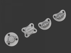 Pacifier Set 3D Model