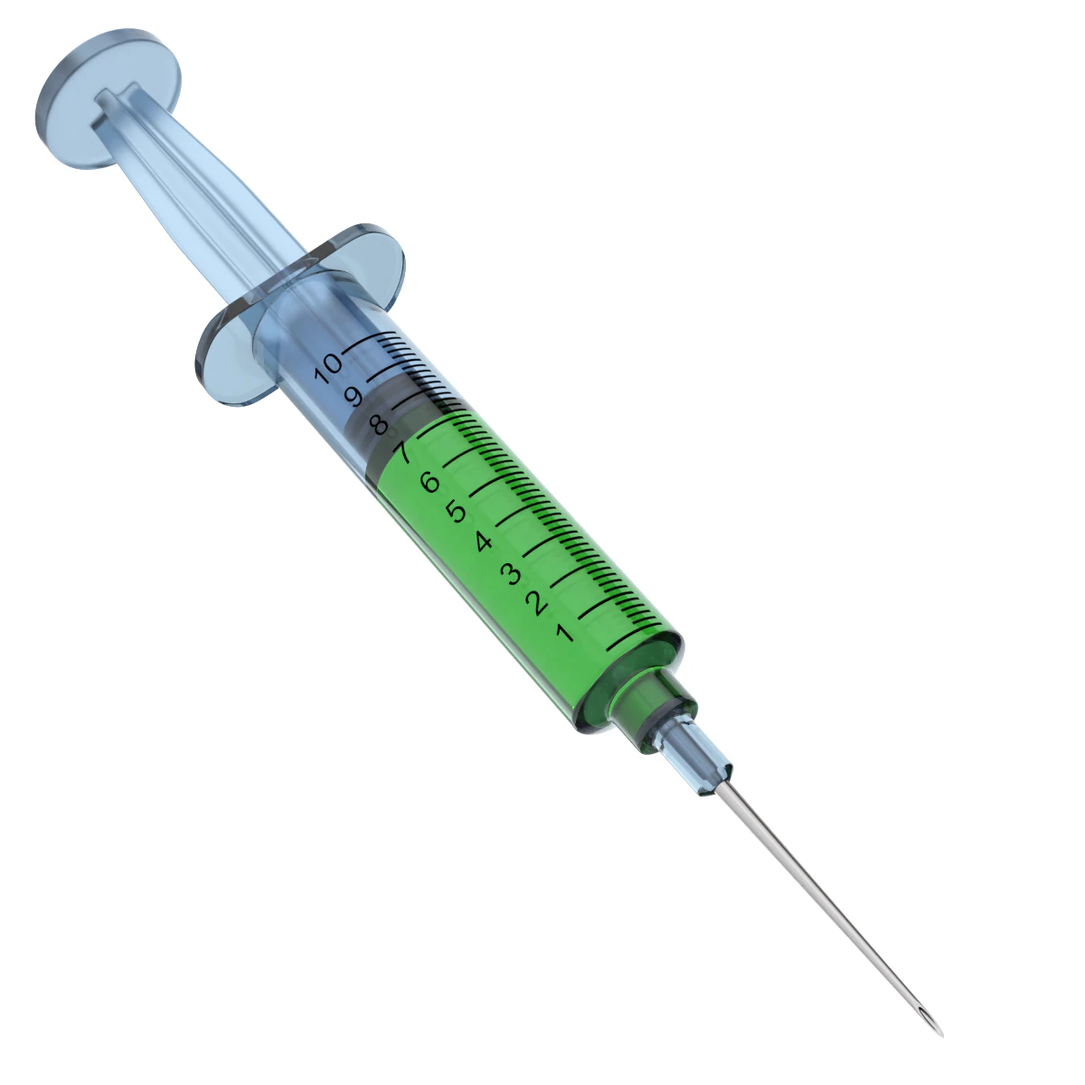 Disposable Syringe 3D Model .c4d .max .obj .3ds .fbx .stl .blend 