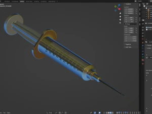 Disposable Syringe 3D Model