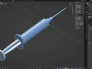 Disposable Syringe 3D Model