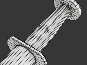 Disposable Syringe 3D Model
